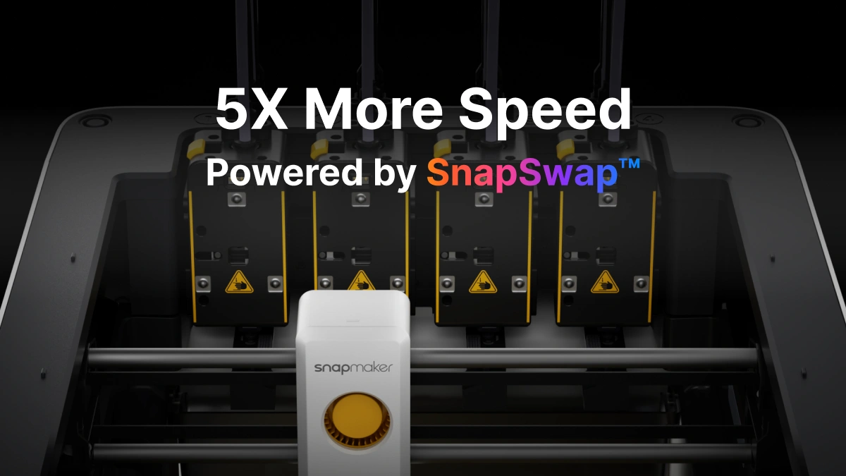 Печать быстрее в 5 раз благодаря системе мгновенной смены филамента